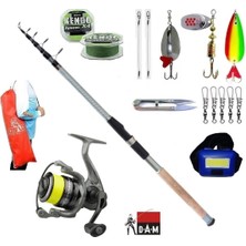 Dam Dynabraid 4 4000S Fd Remixon Carbo-X 300CM 60-120GR Turna Tele Spin Olta Takımı Seti