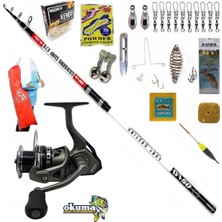 Oslo Okuma Acuador 8000 420CM 100-200GR Camarro Profesyonel Sazan Kıyı Olta Takımı Seti