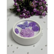 Serenity Sanat El Yapımı Yuvarlak Kase %100 Doğal Soya Wax Kokulu Mum