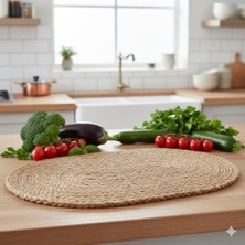 Sesengo Hasır 6 Adet Oval Amerikan Servis  41X30 cm