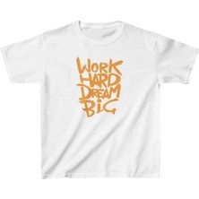 Unisex Çocuk Baskılı T-Shirt - Beyaz