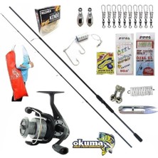 Wave Power 244CM 15-40GR Okuma Revenger Rv-40 Kıyı Spin Olta Takımı Seti