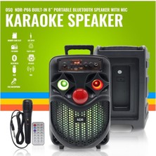 PremiumPort Renkli LED Işıklı Kablosuz Bluetooth Hoparlör ve Mikrofonlu Taşınabilir Speaker