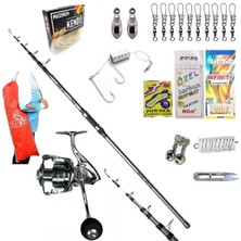 Okuma 420cm 100-200gr Alaris 6000 Oslo Shark Lüx Profesyonel Surf Kıyı Olta Takımı Seti