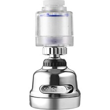 Die Grup Filtreli Krom 3 Fonksiyonlu  Oynar Musluk Başlığı - 360 Derece Dönebilen