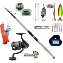 Okuma Revenger Rv-40 Remixon Carbo-X 300cm 60-120gr Turna Tele Spin Olta Takımı Seti