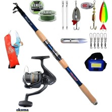 Okuma Revenger Rv-40 Piranha Ultimate 210CM 50-100GR Turna Spin Olta Takımı Seti