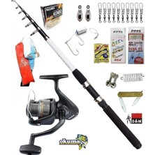 Dam Nova Expedition 210cm 10-30gr Okuma Revenger Rv-25 Kıyı Tele Spin Olta Takımı Seti