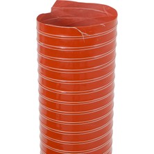 Çift Katlı Yüksek Isı Hortumu 60 mm x 4 Metre 300 Derece Kırmızı Silikon Hortum Üretimden Teslimat