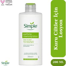Simple Kind To Skin Hassas Ciltler Için Arındırıcı Durulama Gerektirmeyen Makyaj Temizleme Losyonu - 200 ml