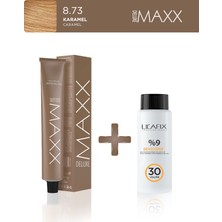 Maxx Deluxe Tüp Boya 100 ml - 30 V Oksidan 60 ml 8.73 Karamel