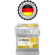 Varta 12V 40 Ah Agm - Dynamıc Agm Kare Akü