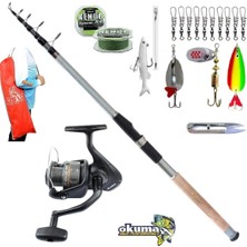 Okuma Revenger Rv-40 Remixon Carbo-X 240CM 60-120GR Turna Tele Spin Olta Takımı Seti