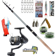 Okuma Revenger Rv-40 Remixon Carbo-X 300CM 60-120GR Tele Spin Olta Takımı Seti