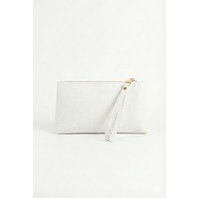 Purpleart Kadın Portföy El Çantası Suni Deri Krokodil Desenli Basic Koleksiyon Günlük Kullanım