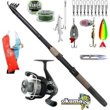 Okuma Revenger Rv-40 Remixon Sapphire 270CM 10-40GR Tele Turna Spin Olta Takımı Seti