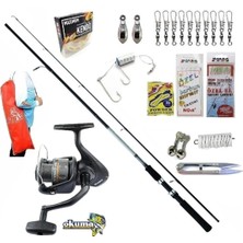 Okuma Revenger Rv-40 Daiwa Sweepfire 270cm 20-60gr Kıyı Spin Olta Takımı Seti