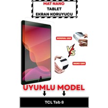 Mietubl Tcl Tab 8 Uyumlu Mat Nano Ekran Koruyucu | Kavisli Ekran Tam Uyum Anti-Glare Yansıma Önleyici - Tablet Ekran Koruyucu