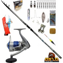 Oslo 420cm 70-250gr Kendo Sea Power 6000 Profesyonel Surf Sazan Kıyı Olta Takımı Seti