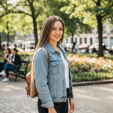 İlkyaz Fashion Afrika Örgüsü ve Rasta Için Sentetik Ombreli Saç - Küllü Kahve / Platin ILKYZ-PRK34