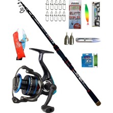 Dam Quick Fun-Tech 3 MK1 4000 FD 270cm 14-42gr Oslo Master Tele Spin Olta Takımı Seti