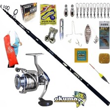 Oslo Okuma Safina Pro 8000 390cm 3,5lbs Carp-x Profesyonel Sazan Kıyı Olta Takımı Seti