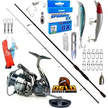 Oslo Okuma Wave Power 274CM 7-30GR Next 4000 Rapala Maket Balık Spin Olta Takımı Seti