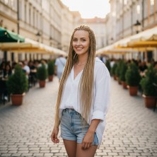 İlkyaz Fashion Afrika Örgüsü ve Rasta Için Sentetik Saç - Karamel ILKYZ-PRK34