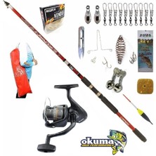 Okuma Revenger Rv-65 Remixon Apache 360cm Kıyı Olta Takımı Seti