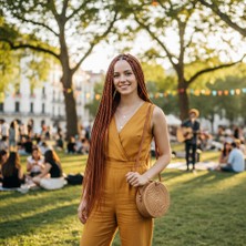 İlkyaz Fashion Afrika Örgüsü ve Rasta Için Sentetik Saç - Bakır ILKYZ-PRK34