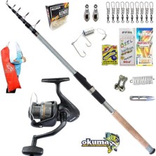 Okuma Revenger Rv-40 Remixon Carbo-X 240CM 60-120GR Kıyı Tele Spin Olta Takımı Seti