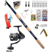 Okuma Revenger Rv-40 Piranha Ultimate 210cm 50-100gr Kıyı Spin Olta Takımı Seti