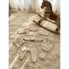 Çayzen Cayzen Dantel Yaka Zıbın Takımı