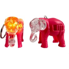 PremiumPort Renkli LED Işıklı Fil Mum, Evinize Tatlı Atmosfer Katacak Dekorasyon