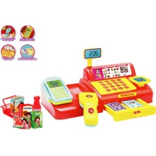 NeUygun 40 Parça Niloya Yazar Kasa Alışveriş Seti - Aksesuarlı Market Seti Eğitici Öğretici Oyuncak