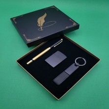 Judge Roller Kalem Deri Anahtarlık Çakmak Seti