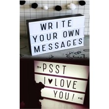 PremiumPort A4 LED Işıklı Yazı Panosu, 30X22 Cm, Şık ve Işlevsel Dekorasyon Aracı