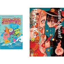 İş Bankası Kültür Yayınları Kerem ile Minik Canavarlar - Canavarlar Havuzda + 1 Kitap Daha (Set)