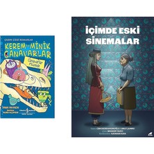 İş Bankası Kültür Yayınları Kerem ile Minik Canavarlar - Canavarlar Müzede + 1 Kitap Daha (Set)