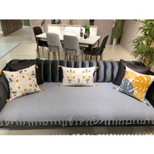 Luwino Home Koltuk Örtüsü , Oturma Alanını Kaplayan , Tv Şalı , Throw ,yatak Örtüsü , Çok Amaçlı Örtü , Gri Renk 115X200 cm