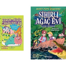 İş Bankası Kültür Yayınları Kerem ile Minik Canavarlar - Canavarlar Partide! + 1 Kitap Daha (Set)