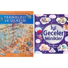 İş Bankası Kültür Yayınları Dünyayı Öğreniyorum – Teknoloji ve Ulaşım + 1 Kitap (Set)
