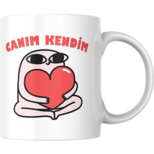 Taketshirt Canım Kendim Kupa Bardak Komik Yazılı Hediyelik Çay Kahve Kupası Coffee Mug