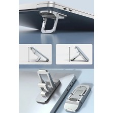 Techno Station Yeni Nesil Taşınabilir Portatif Tasarım Laptop Tablet Standı 2 Kademeli Yükseltme 2li