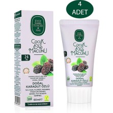 Eyüp Sabri Tuncer Doğal Karadut Özlü 2-6 Yaş Çocuk Diş Macunu 60 ml 4 Adet
