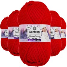 Ne Verelim Size 5 Adet Super Chunky Kalın Kışlık El Örgü Ipliği 100 gr K160