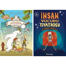 İş Bankası Kültür Yayınları Sihirli Hayvanlar Okulu - Yeşil Yapışkanlı Mektup: Kolay Okuyorum + 1 Kitap (Set)