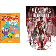 İş Bankası Kültür Yayınları Kerem ile Minik Canavarlar - Canavarlar Taşınıyor: Çılgın Çizgi Romanlar + 1 Kitap Daha (Set)