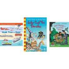 İş Bankası Kültür Yayınları Dünyayı Öğreniyorum - Uçak Tren ve Gemi + 2 Kitap (Set)