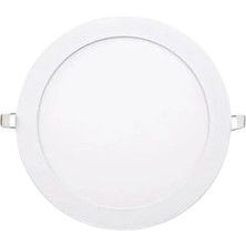 Huzur Elektrik 3W 4000K Ilık Beyaz Işık Sıva Altı Beyaz Kasa Yuvarlak LED Panel